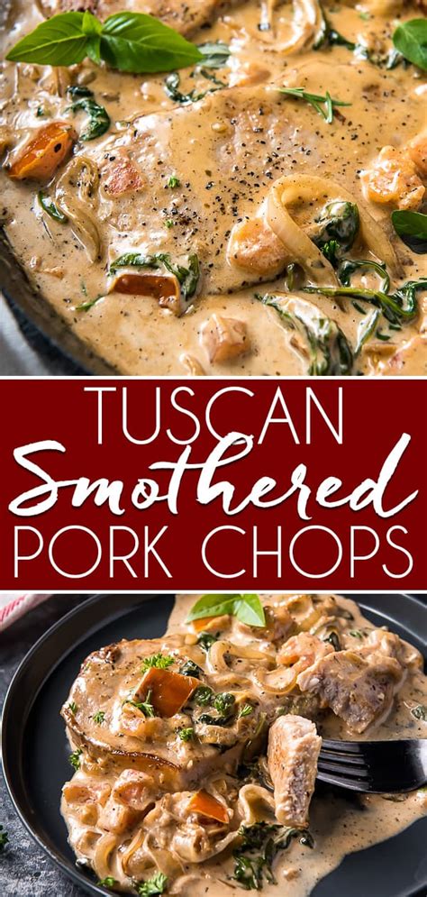 easy-tuscan-smothered-pork-chops-the-crumby image