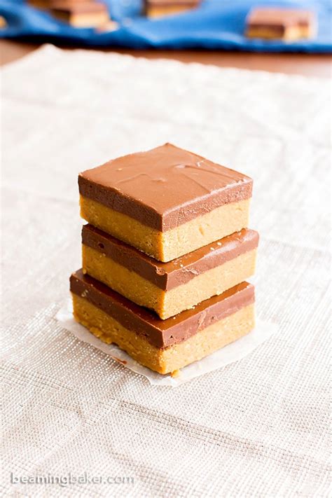 4-ingredient-easy-vegan-chocolate-peanut-butter-bars image