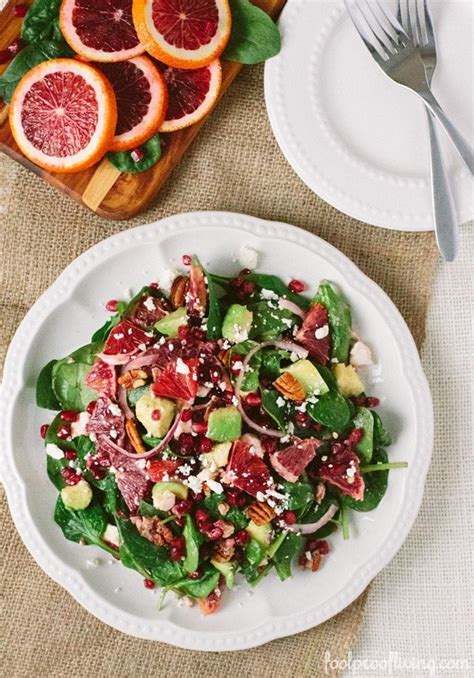 baby-spinach-salad-with-blood-oranges-foolproof image