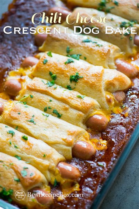 chili-cheese-crescent-dogs-bake-with-hot-dogs-best image