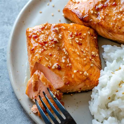 honey-glazed-air-fryer-salmon-healthy-fitness-meals image