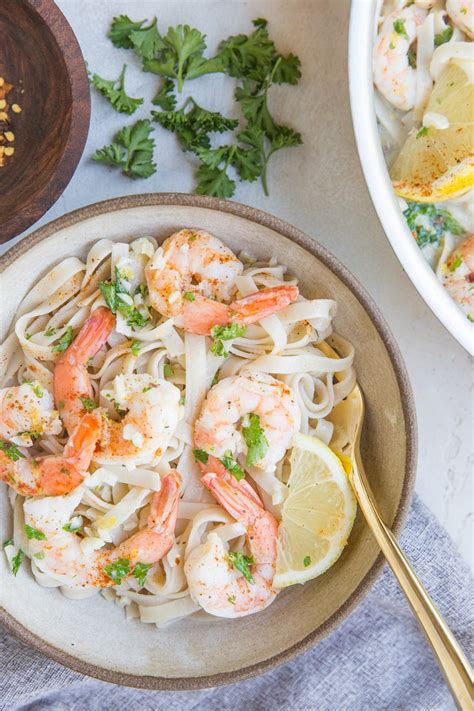 easy-lemon-garlic-shrimp-pasta-dairy-free-the image