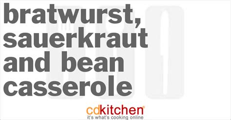 bratwurst-sauerkraut-and-bean-casserole image