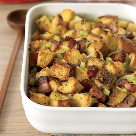 bacon-onion-and-rye-bread-stuffing-food-wine image