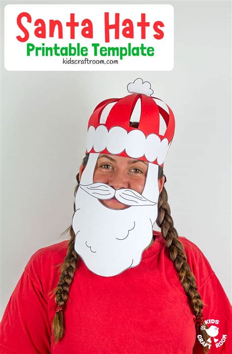 paper-santa-hat-craft-to-make-and-wear-kids-craft image