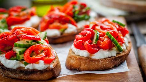 roasted-red-peppers-with-cucumber-and-goat-cheese image