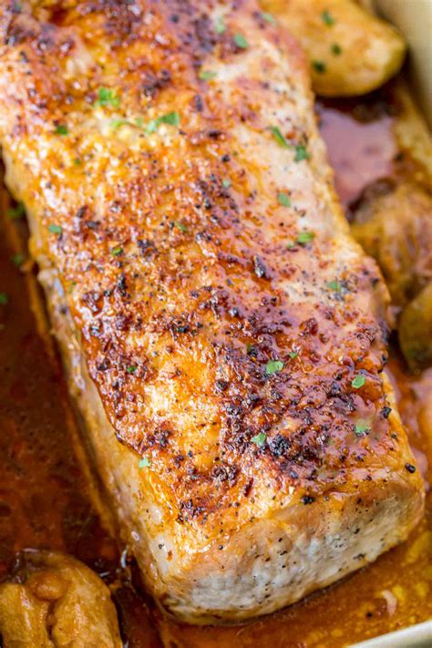 ultimate-garlic-pork-loin-roast-recipe-video-dinner image