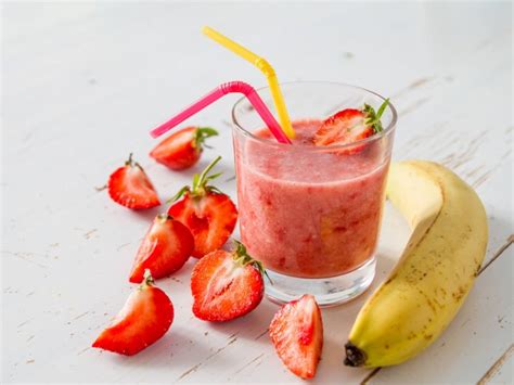 dairy-free-banana-strawberry-smoothie image