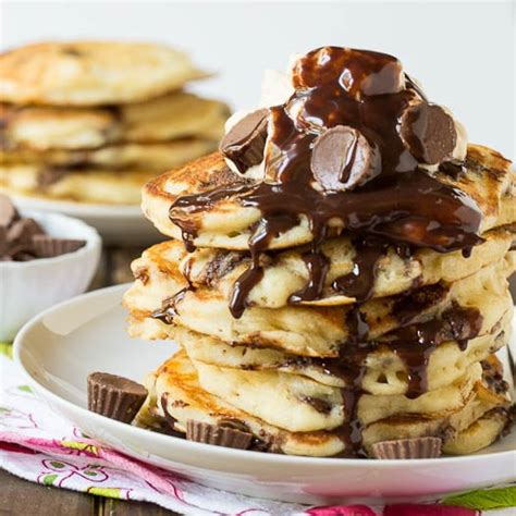 peanut-butter-cup-pancakes-spicy-southern-kitchen image