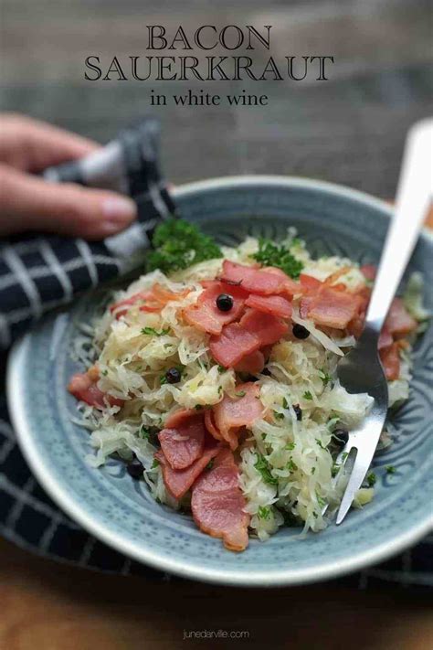 easy-sauerkraut-with-bacon-recipe-simple-tasty-good image