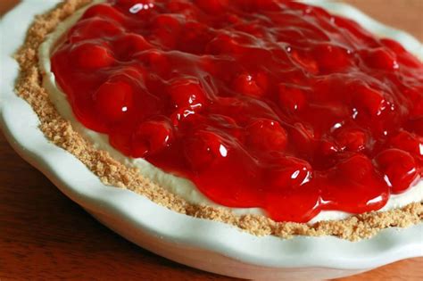 no-bake-cherry-cheesecake-us-food-network image