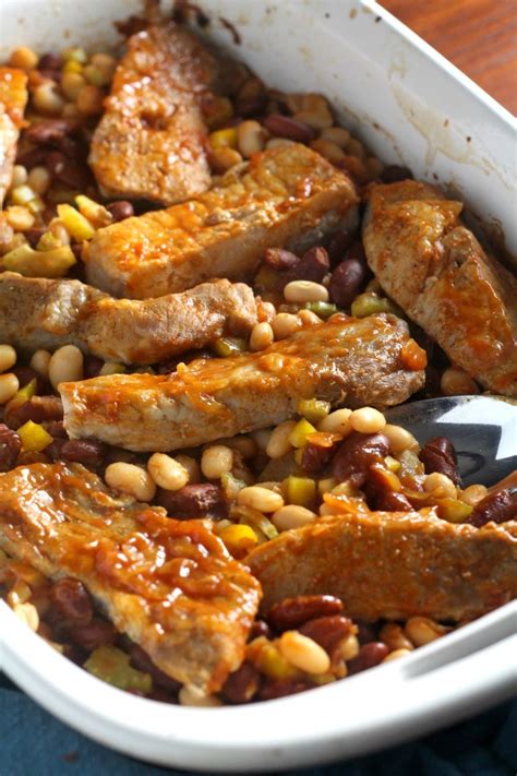 country-style-ribs-and-beans-chocolate-with-grace image