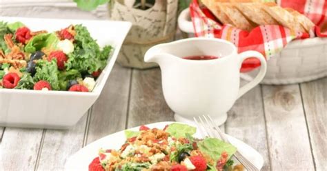 salads-with-raspberry-vinaigrette-dressing-recipes-yummly image