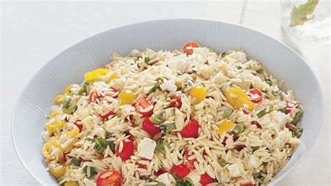 orzo-with-tomatoes-feta-and-green-onions image