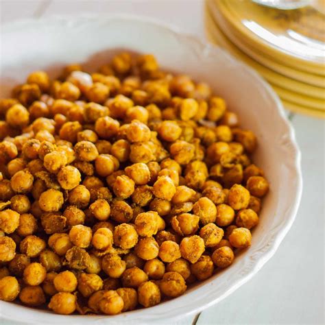 curried-roasted-chickpeas-recipe-emily-farris-food image