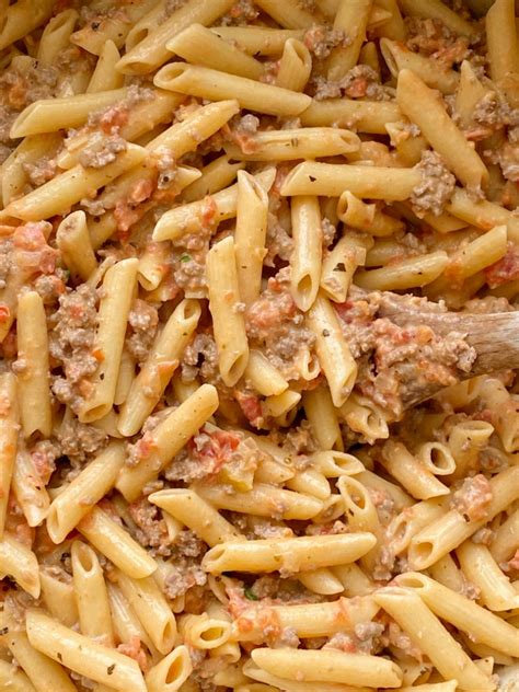 creamy-tomato-beef-pasta-together-as-family image