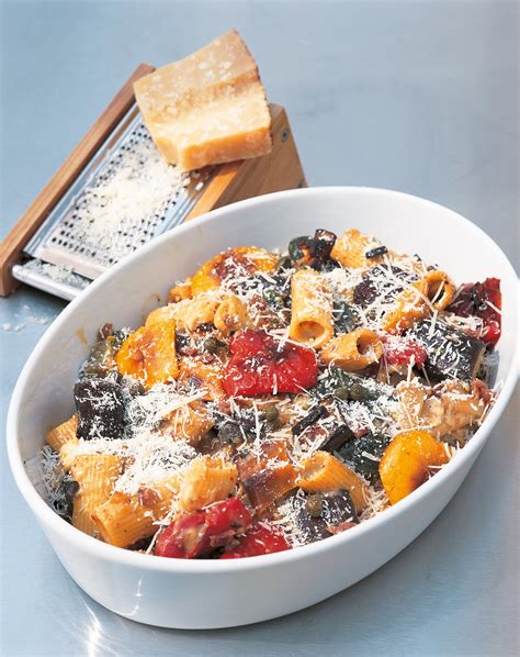 gratin-of-rigatoni-with-roasted-vegetables image