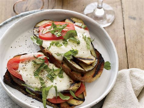 open-face-grilled-eggplant-sandwiches-recipe-food image