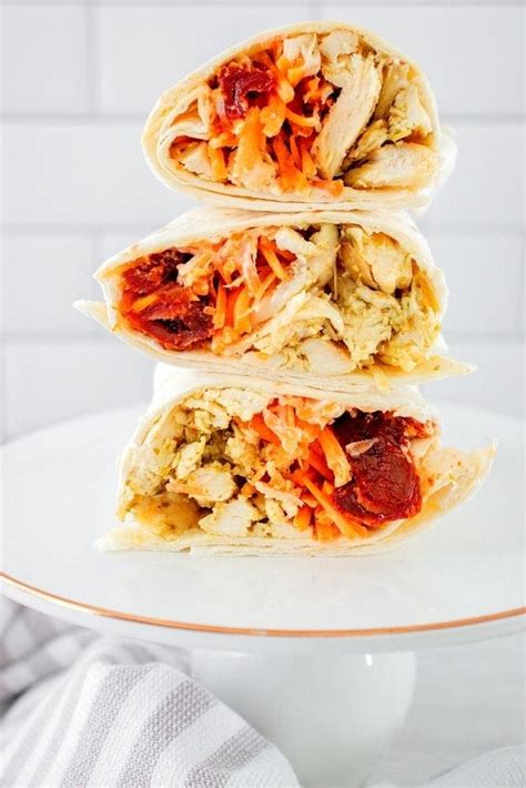 pesto-chicken-wrap-with-sun-dried-tomatoes-everyday image