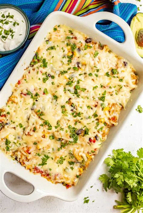 cheesy-mexican-chicken-quinoa-casserole-family-food image