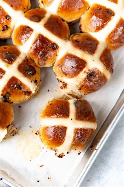 chocolate-chip-hot-cross-buns-the-flavor-bender image