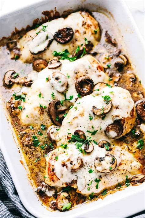easy-baked-cheesy-mushroom-chicken-the-recipe-critic image