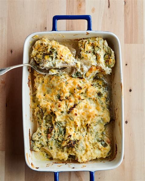 spinach-and-artichoke-chicken-bake-kitchn image