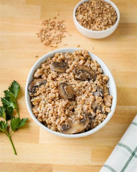instant-pot-farro-risotto-with-mushrooms-i-heart image