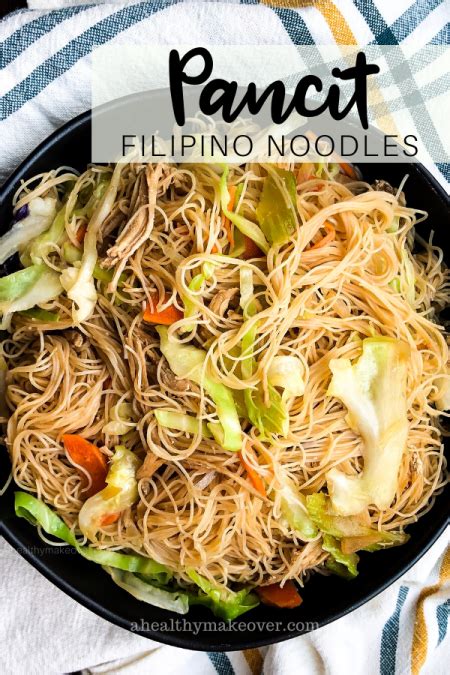 authentic-pancit-recipe-filipino-noodles-with-chicken image