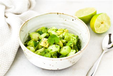 avocado-broccoli-stem-salad-vegan-the image