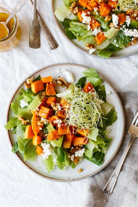roasted-butternut-squash-romaine-and-goat-cheese image