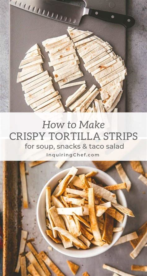 how-to-make-crispy-tortilla-strips-inquiring-chef image