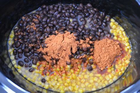 crockpot-chicken-tacos-with-black-beans-corn image
