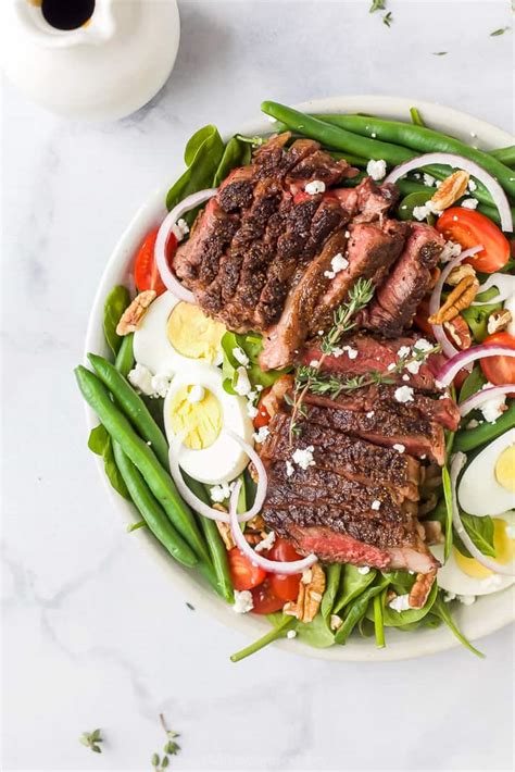 easy-steak-salad-with-balsamic-vinaigrette-joyful image