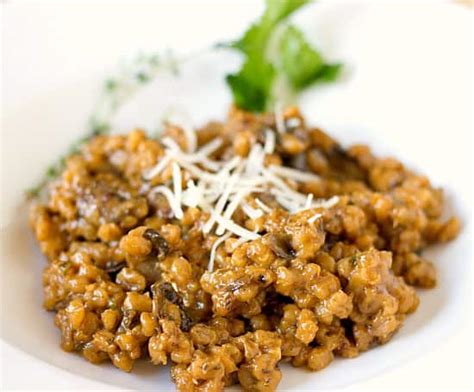 mushroom-barley-risotto-vegetarian-recipes-brown image