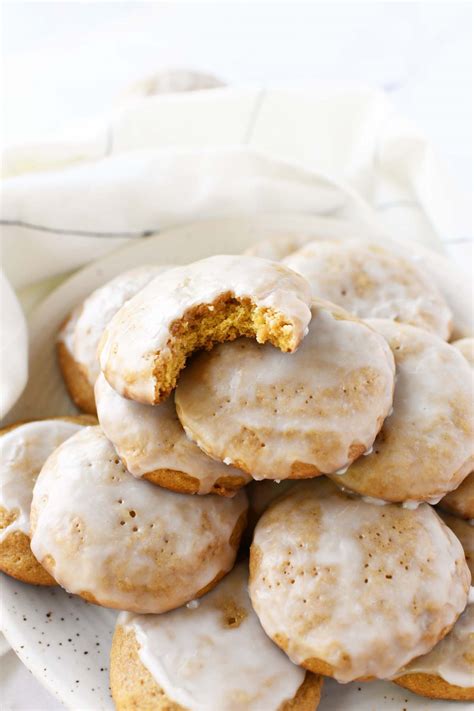 iced-soft-and-chewy-pumpkin-cookies-savvy-saving image