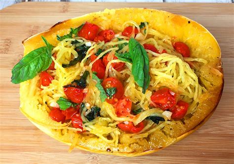spaghetti-squash-with-tomato-basil-and-garlic image