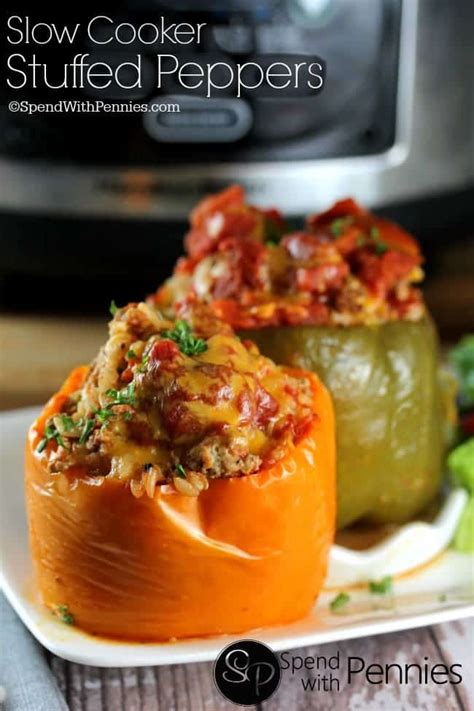 crock-pot-stuffed-peppers-easy-delish-spend-with image