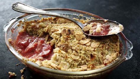strawberry-and-almond-crumble-recipe-bbc-food image