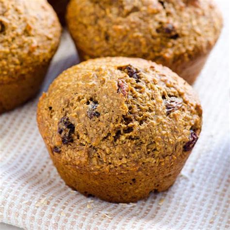 healthy-oat-bran-muffins-ifoodrealcom image