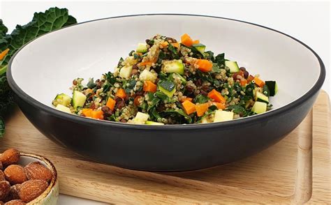 quinoa-lentil-kale-and-smoky-almond-salad image