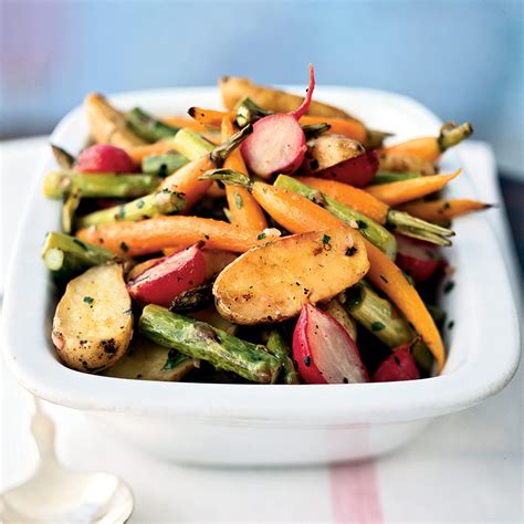 roasted-baby-spring-vegetables-recipe-myrecipes image