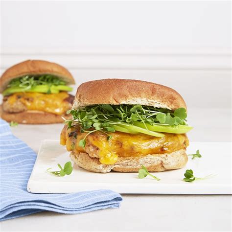 bbq-chicken-cheddar-burgers-recipe-good image