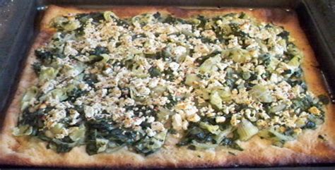spinach-artichoke-and-feta-pizza image
