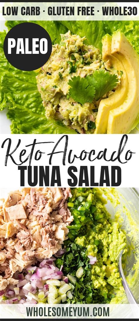 easy-healthy-avocado-tuna-salad-recipe-wholesome-yum image