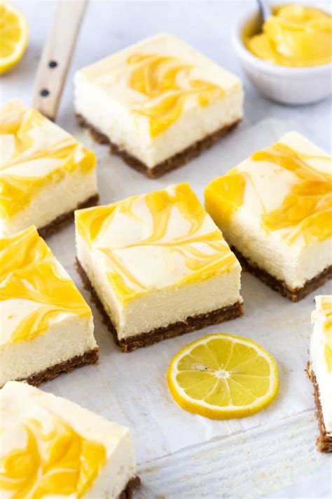 luscious-lemon-cheesecake-bars-garnish-with-lemon image