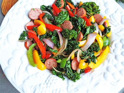 easy-30-minute-kale-and-sausage-stir-fry-beautiful image