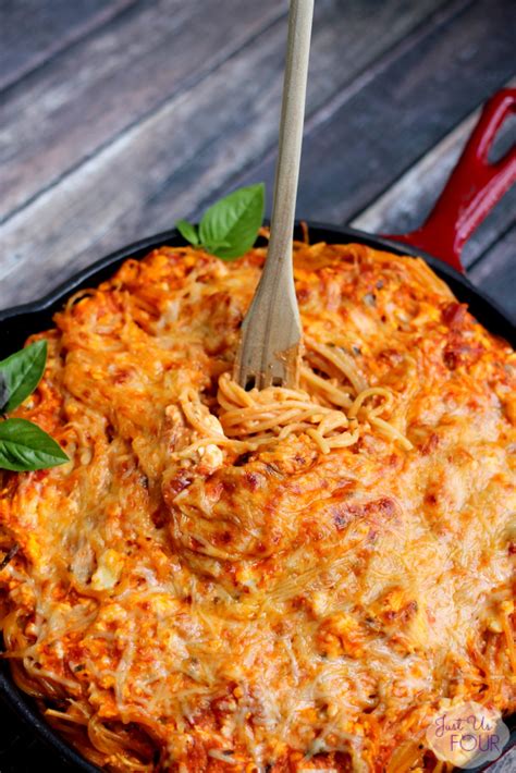 three-cheese-baked-spaghetti-a-yummy-baked image