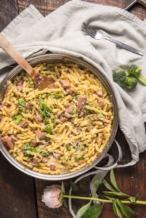 creamy-leftover-ham-pasta-two-lucky-spoons image