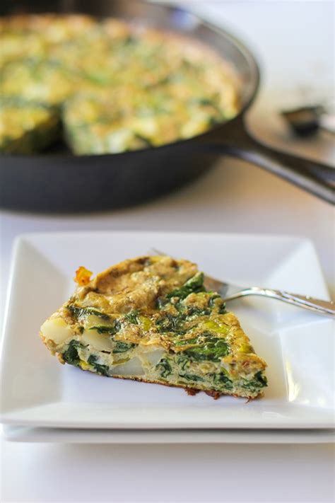 spinach-leek-and-potato-frittata-the-roasted-root image